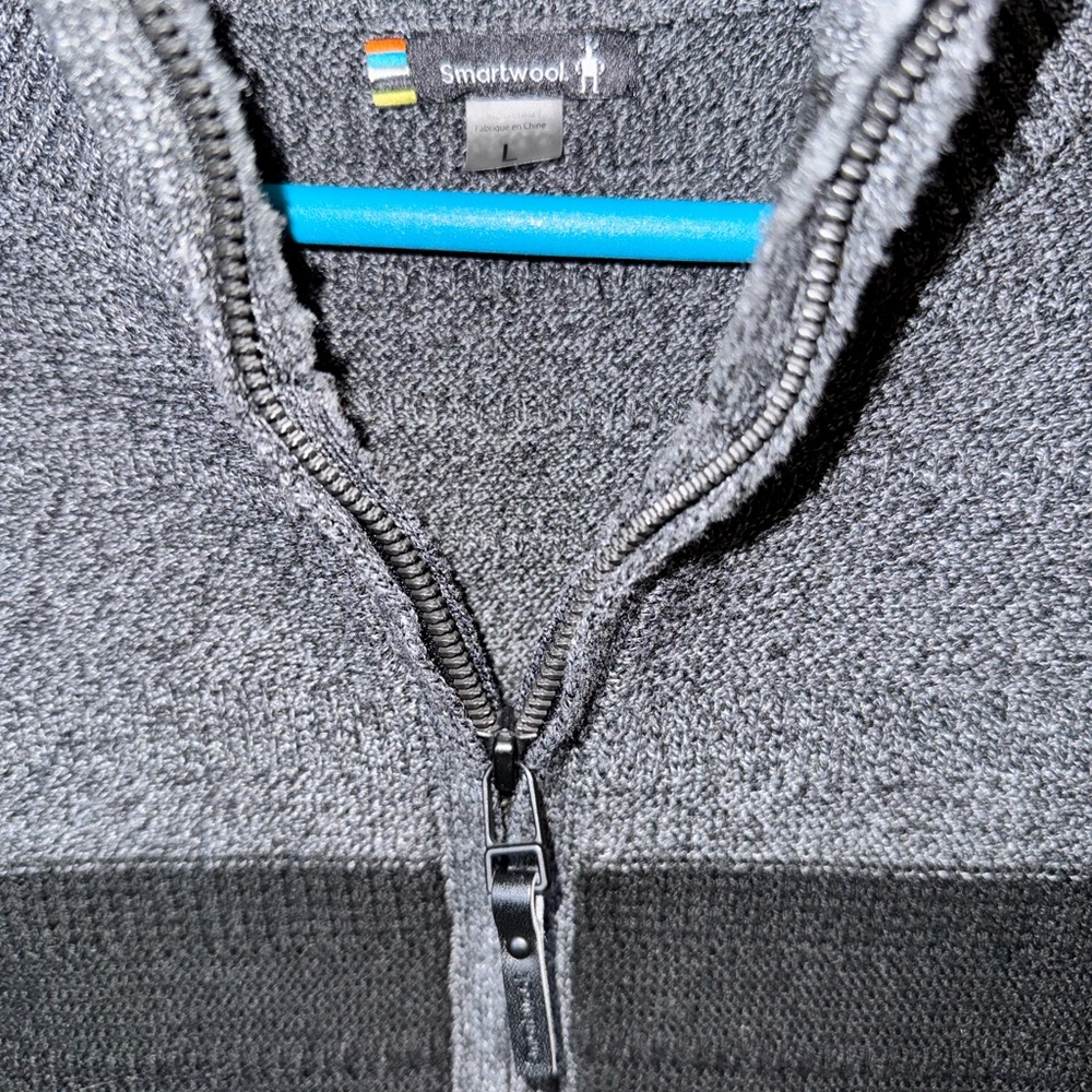 Mens Smartwool Ripple Ridge Stripe Half Zip Sweater Size Large Like NEW - Picture 10 of 12